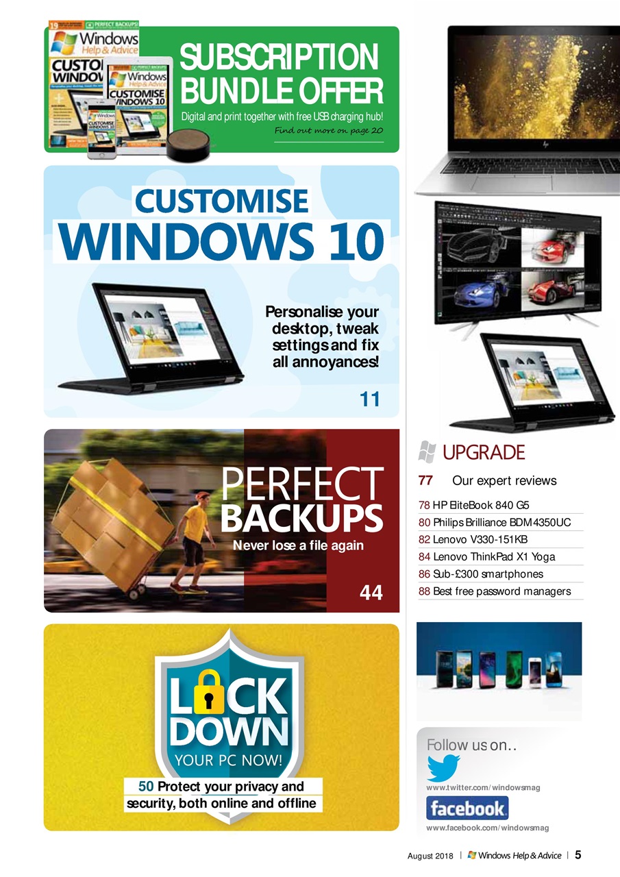 Windows Help & Advice Preview Pages