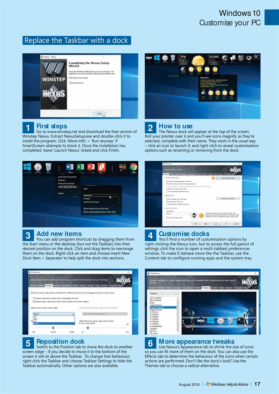 Windows Help & Advice Preview Pages