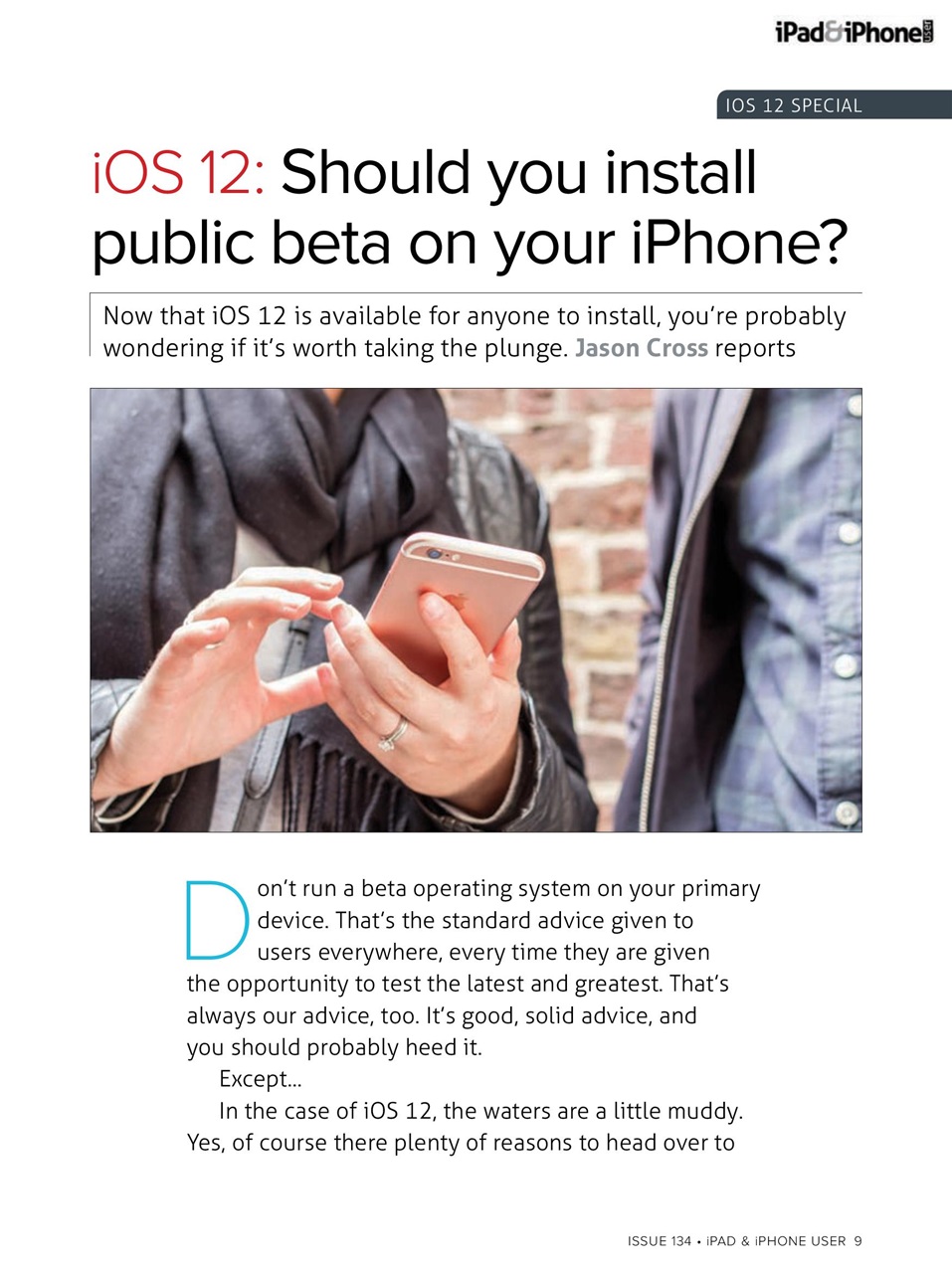 iPad and iPhone User Preview Pages