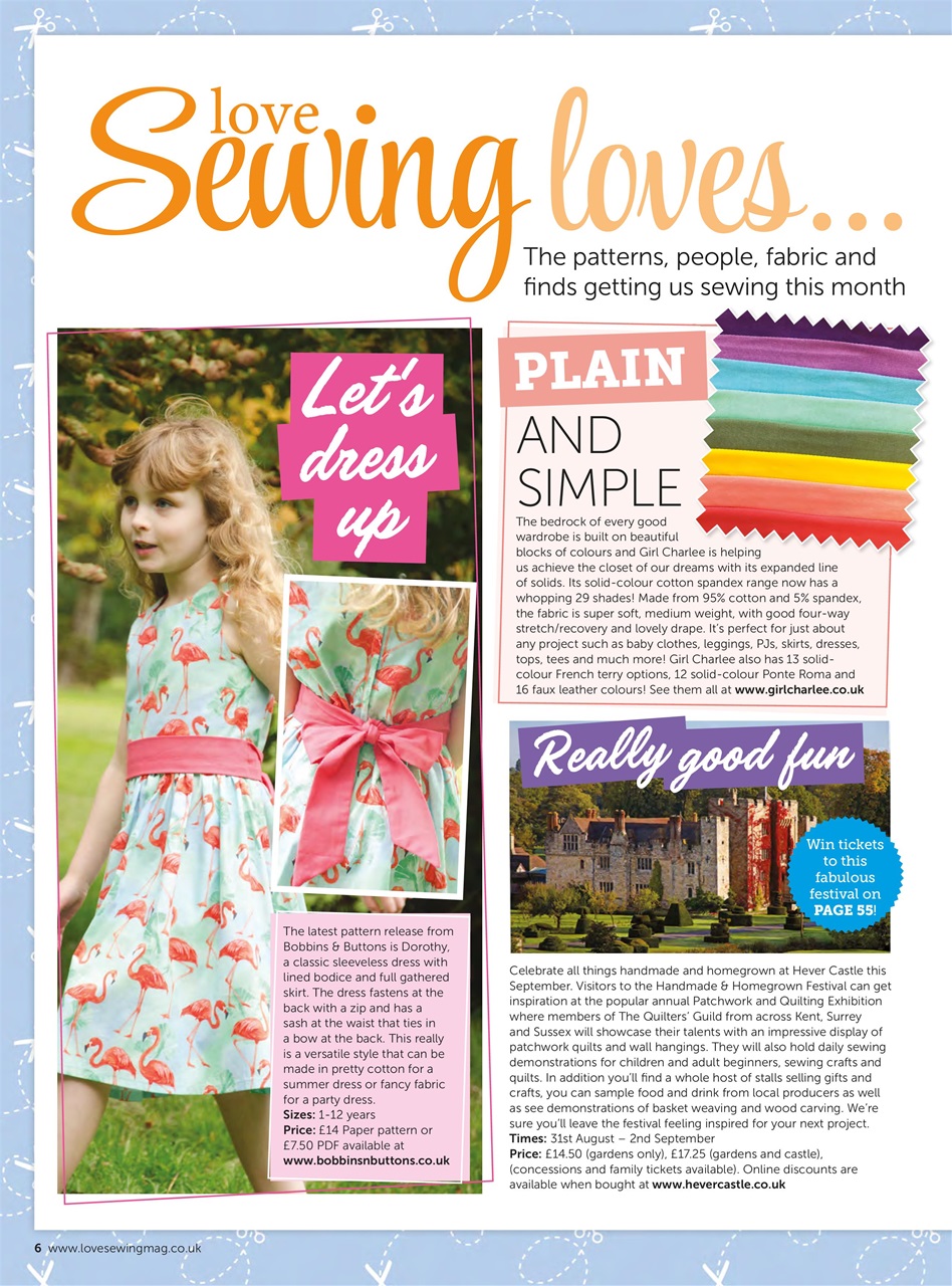 Love Sewing Preview Pages