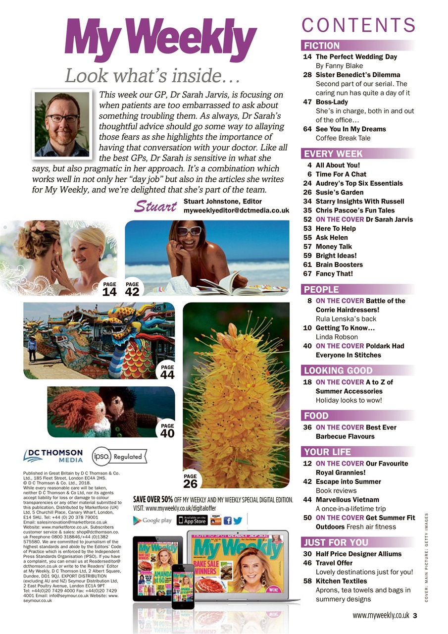 My Weekly Preview Pages