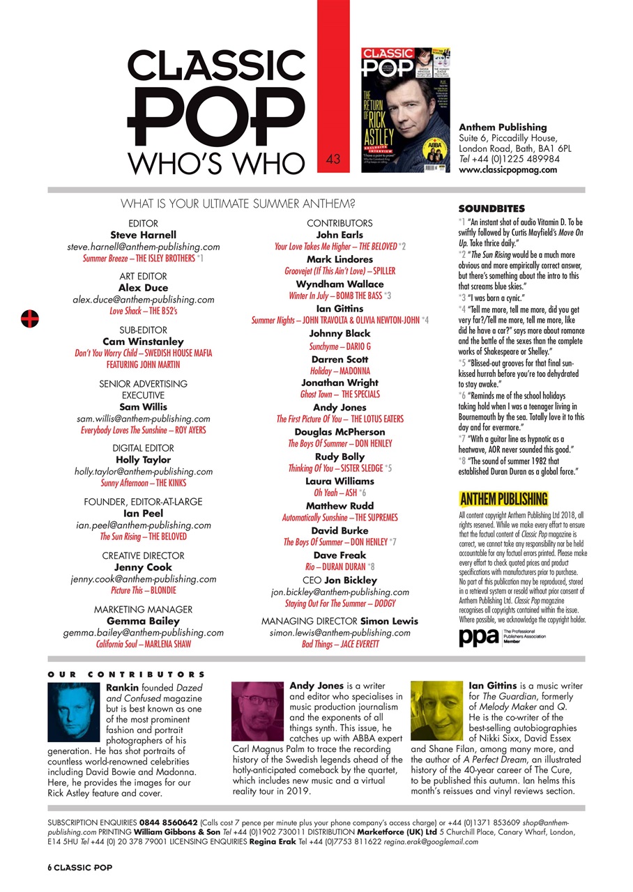 Classic Pop Preview Pages