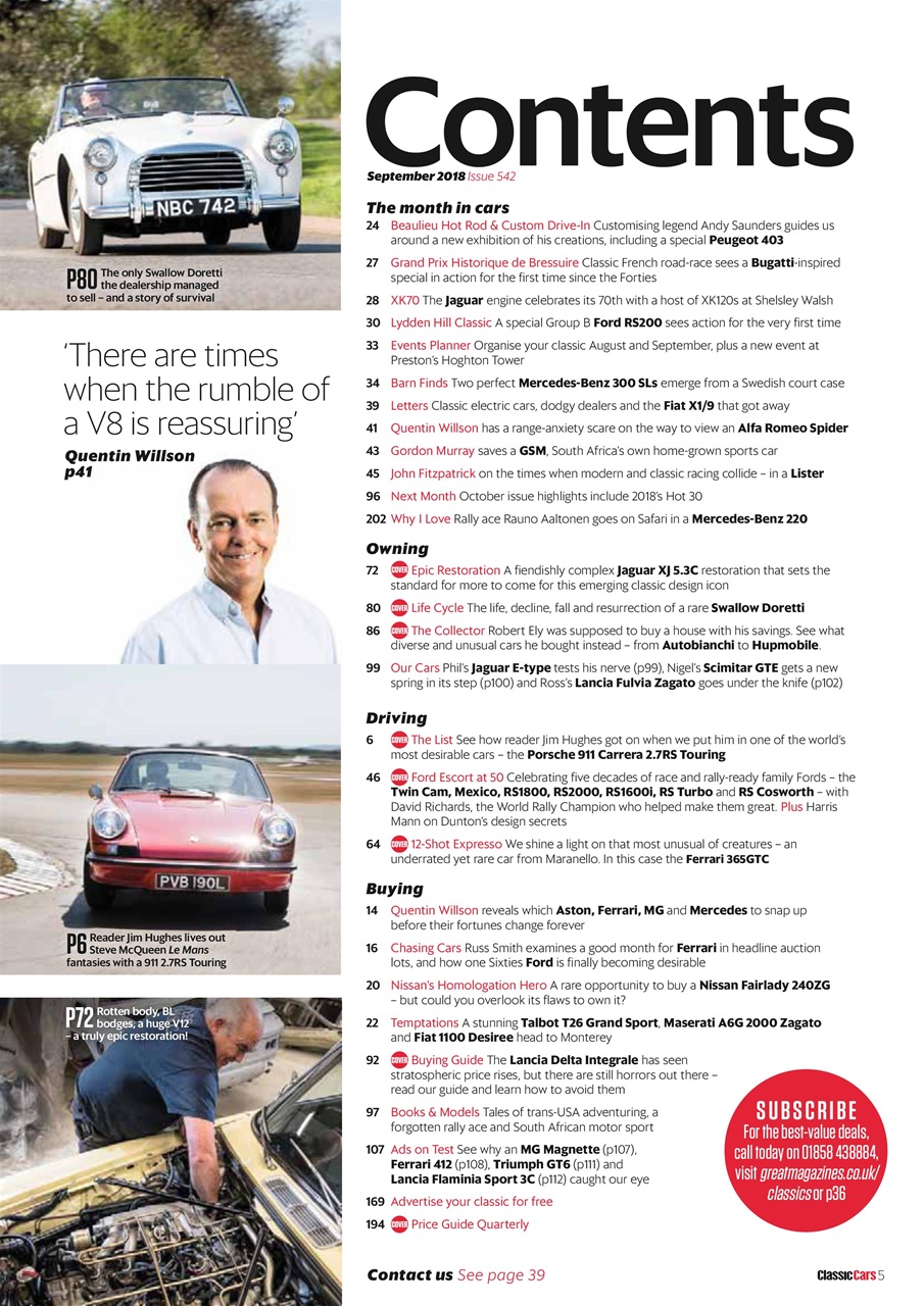 Classic Cars Preview Pages