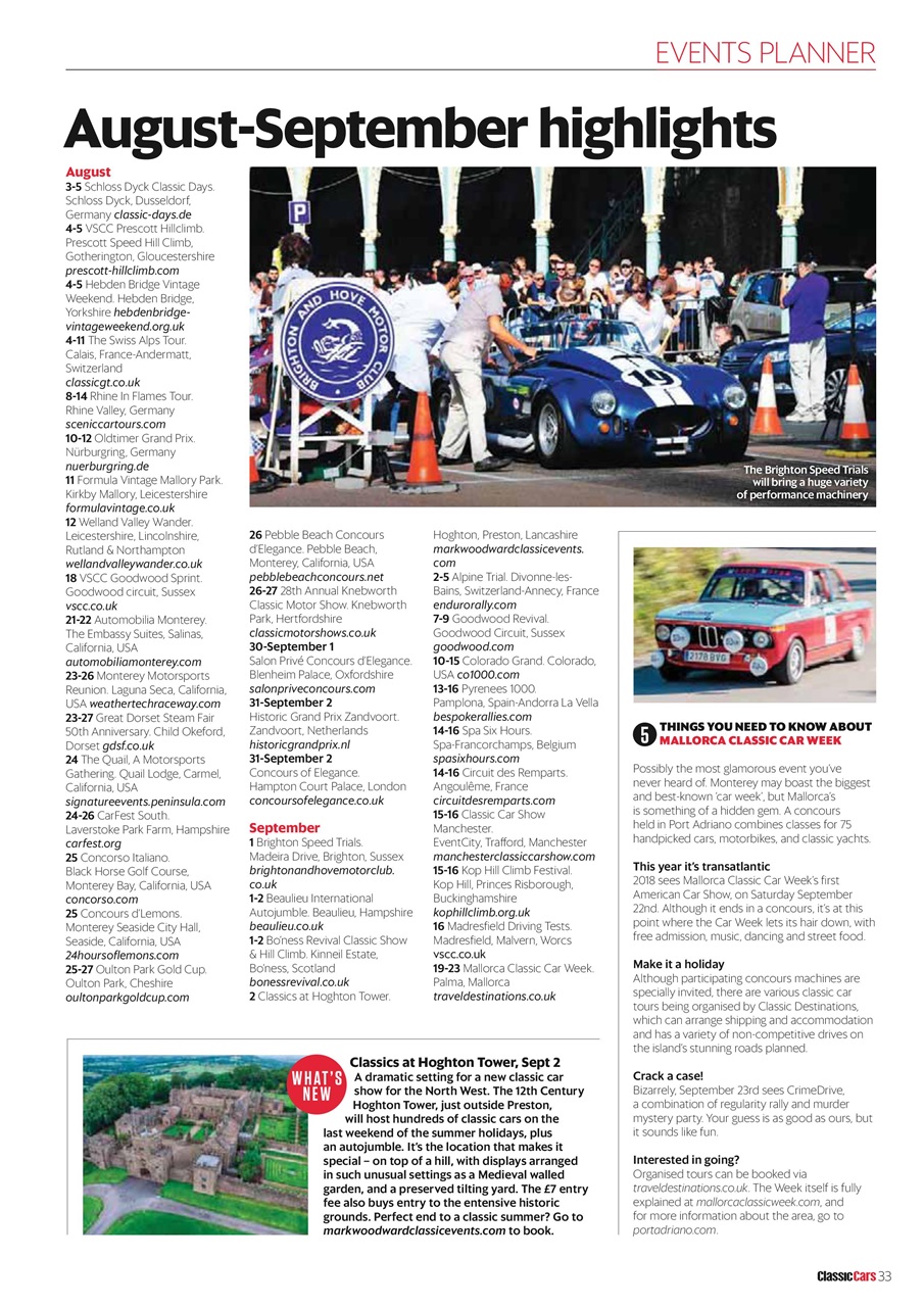 Classic Cars Preview Pages