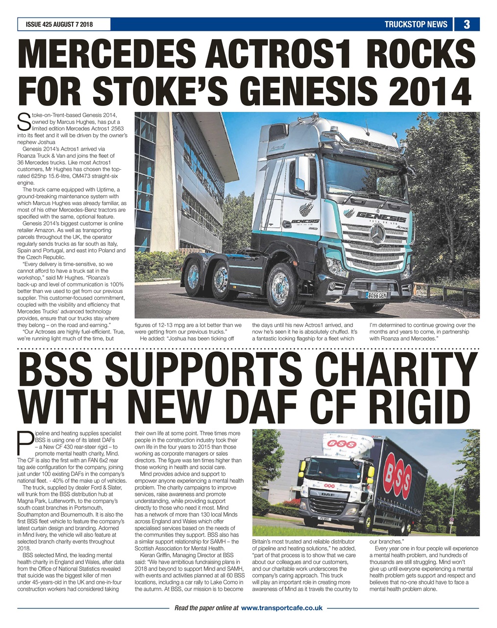Truckstop News Preview Pages