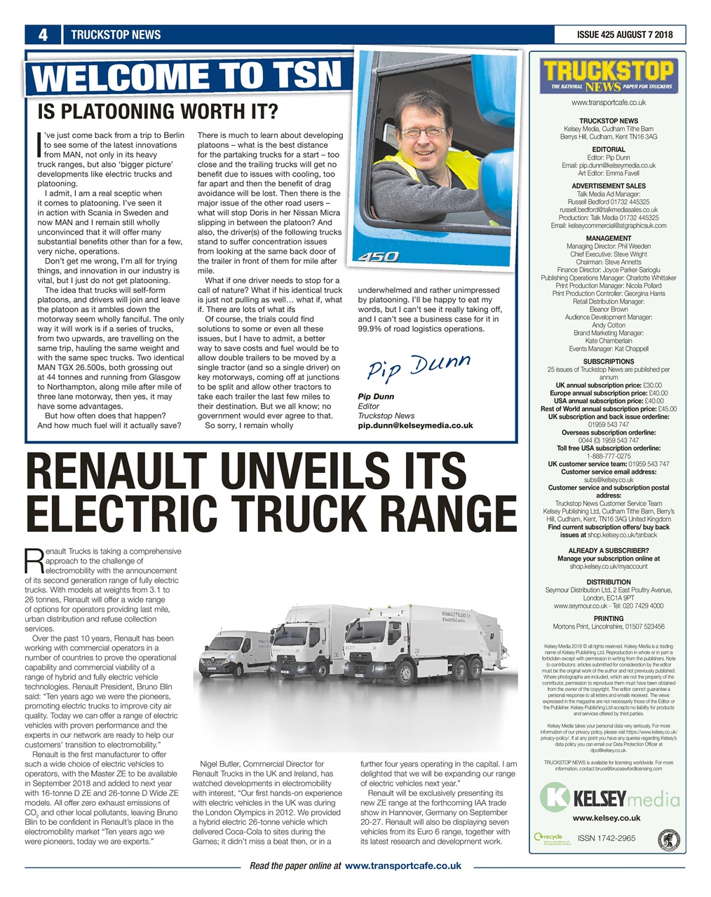 Truckstop News Preview Pages