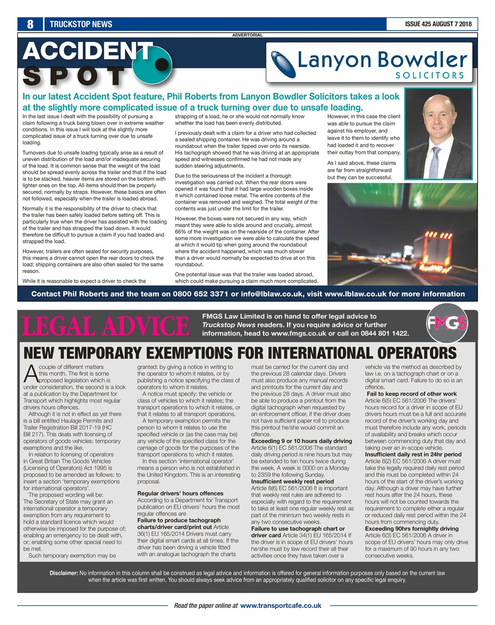 Truckstop News Preview Pages