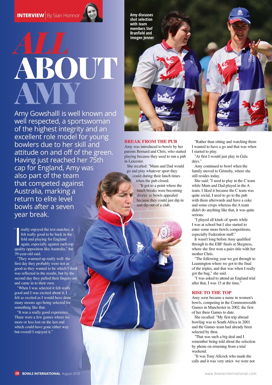 Bowls International Preview Pages