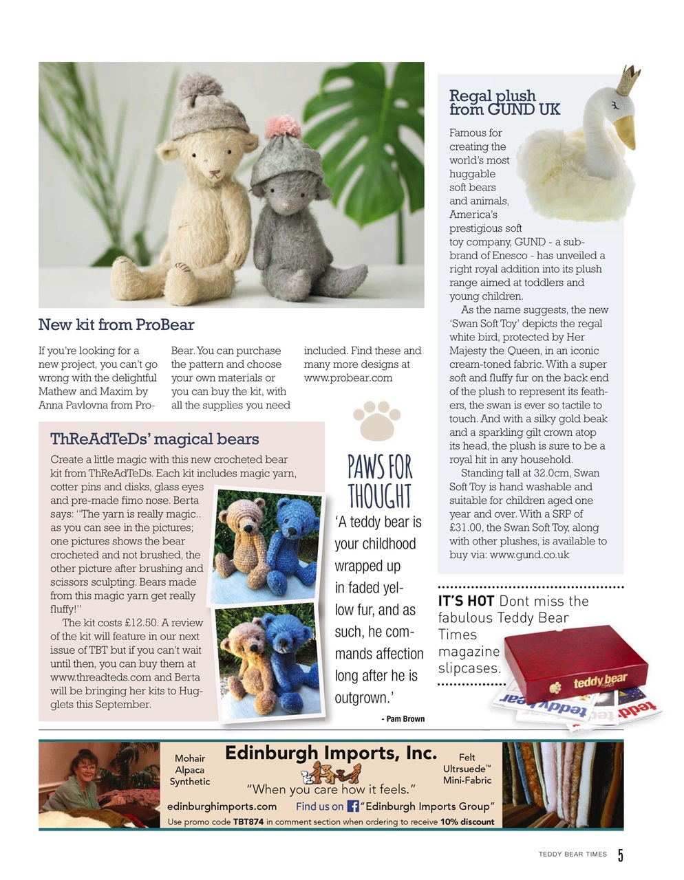 Teddy Bear Times Preview Pages