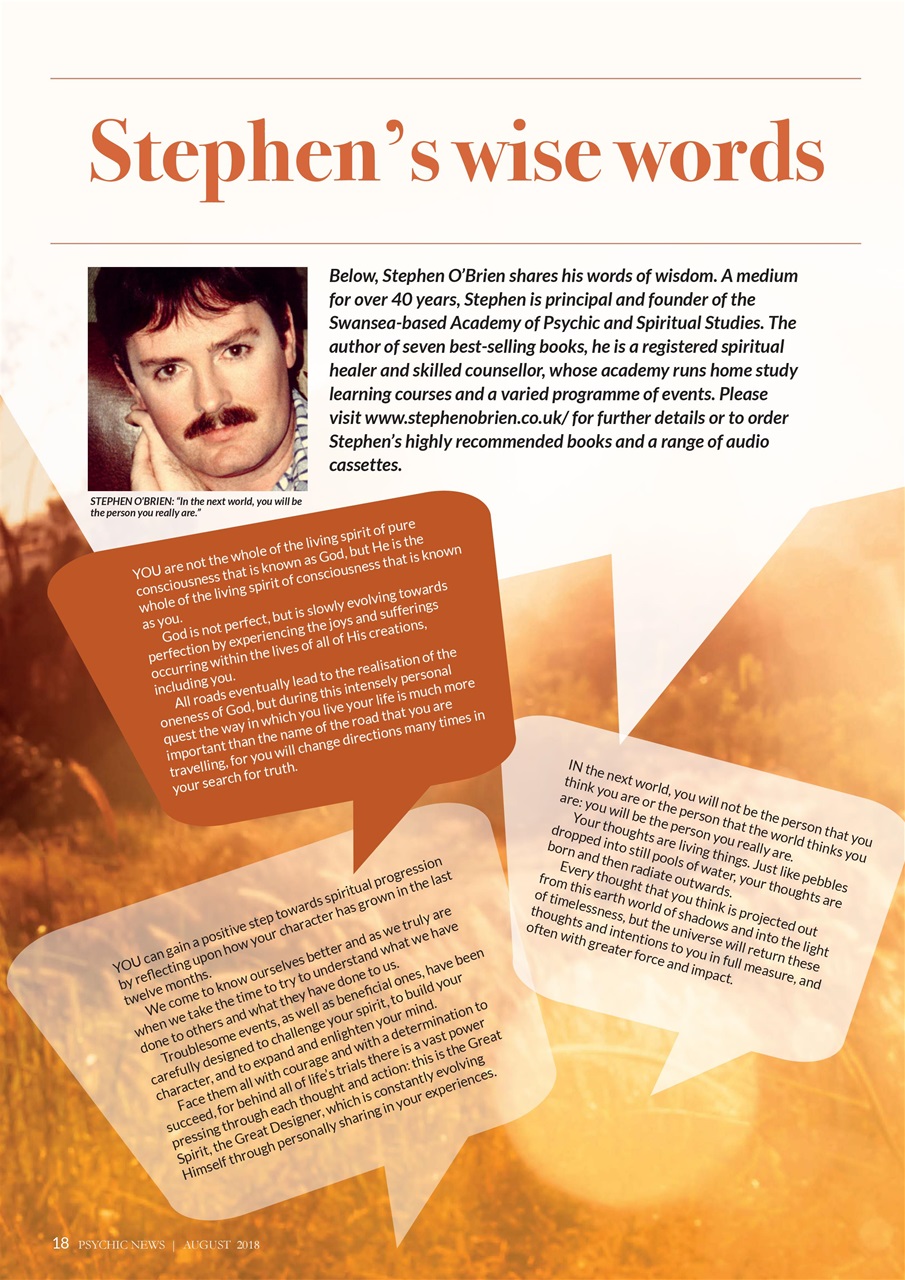 Psychic News Preview Pages