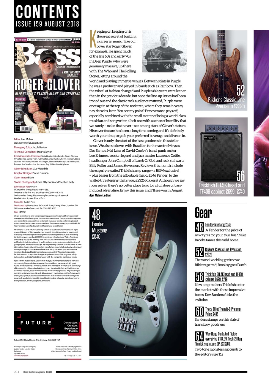 Bass Player UK Preview Pages