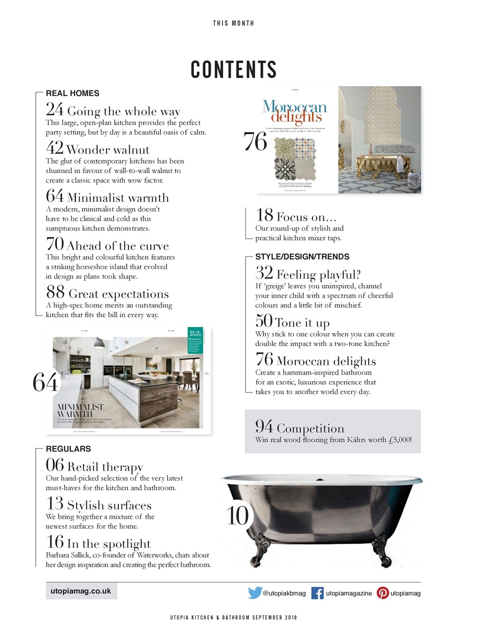 Utopia Kitchen & Bathroom Preview Pages