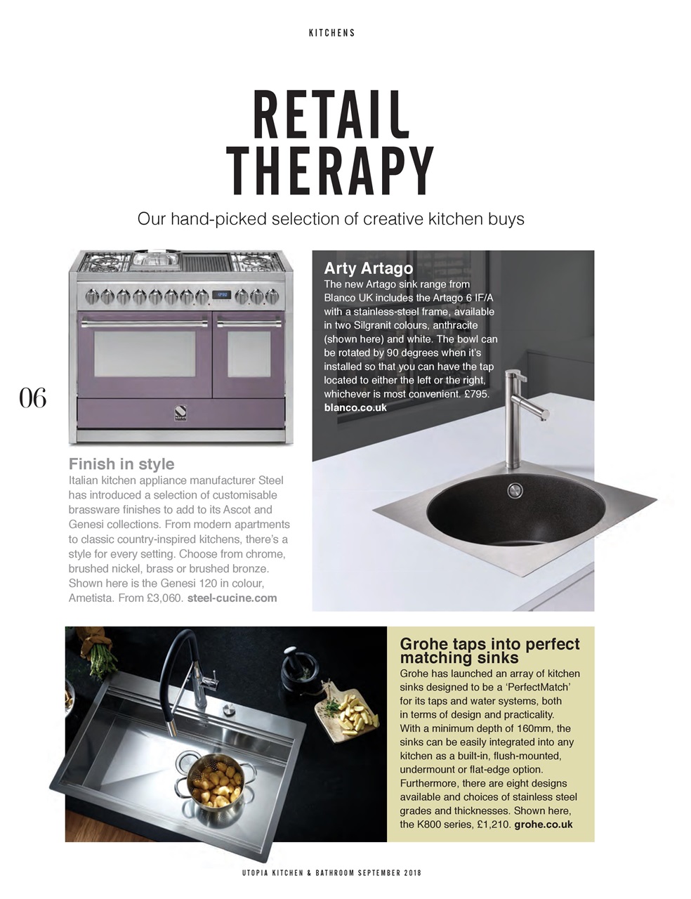 Utopia Kitchen & Bathroom Preview Pages