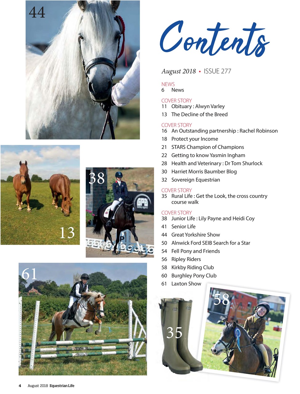 Equestrian Life Magazine Preview Pages