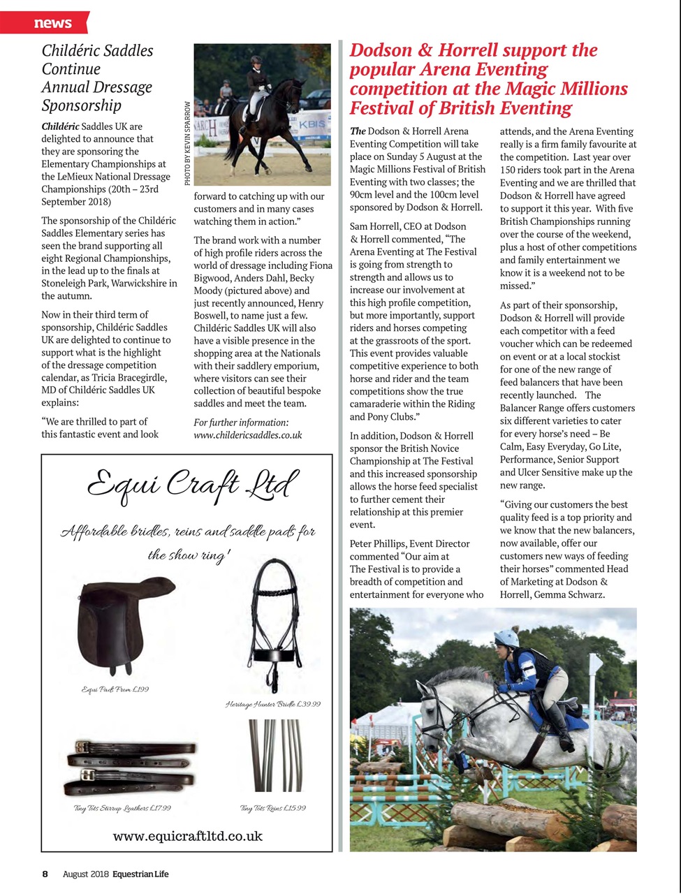 Equestrian Life Magazine Preview Pages