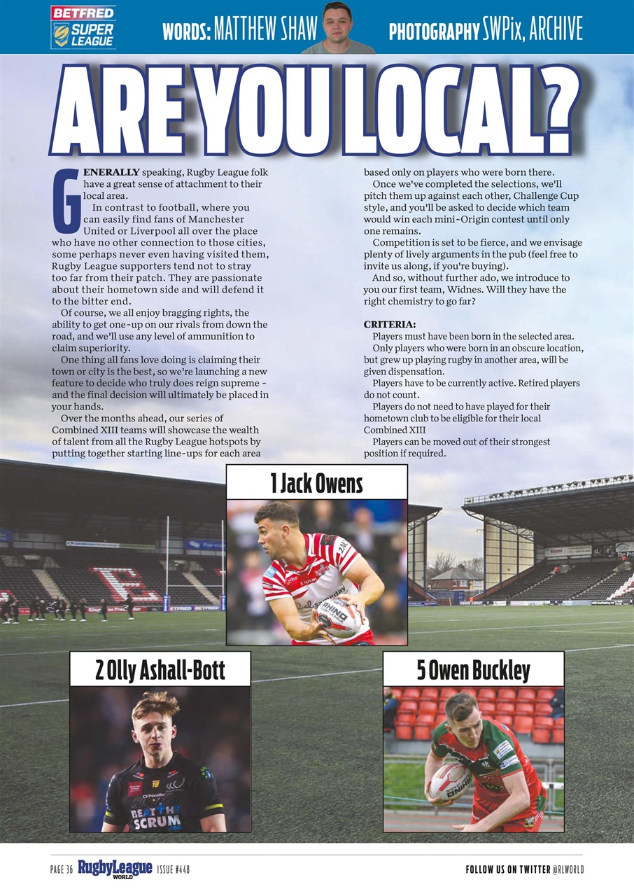 Rugby League World Preview Pages