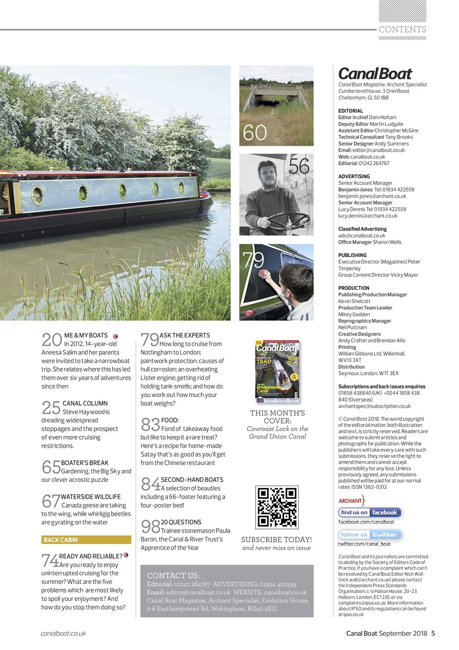 Canal Boat Preview Pages
