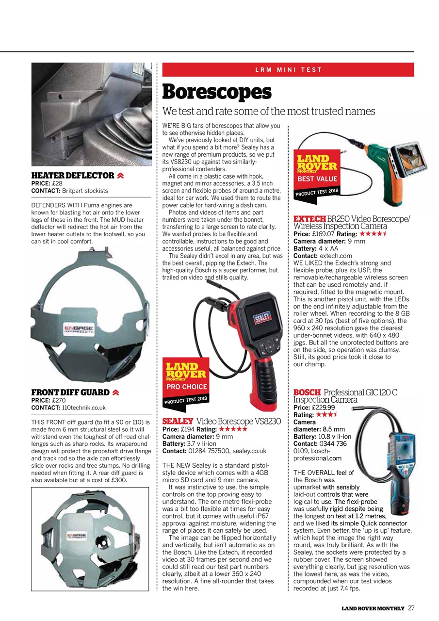 Land Rover Monthly Preview Pages