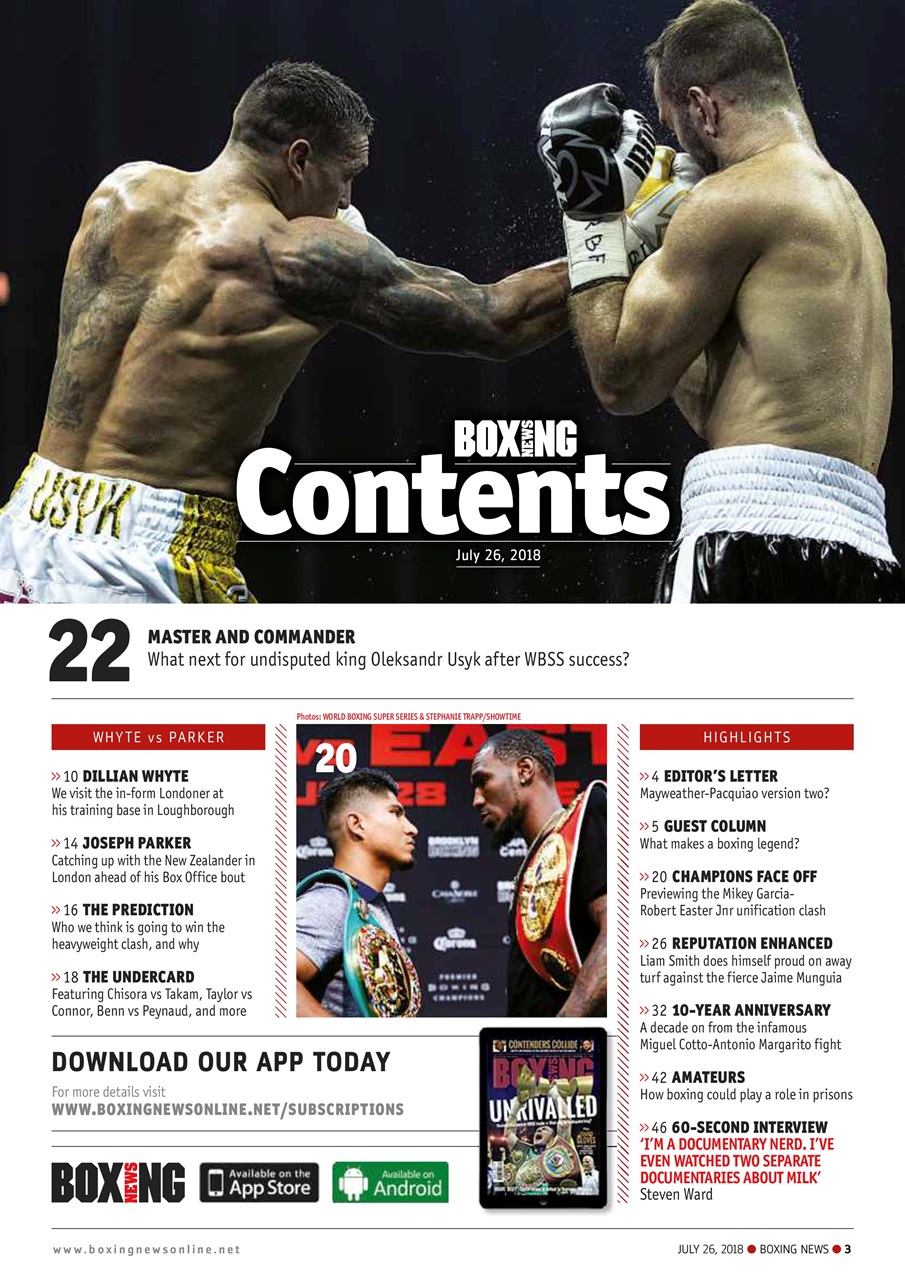 Boxing News Preview Pages