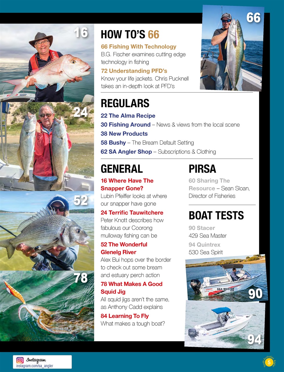South Australian Angler Preview Pages