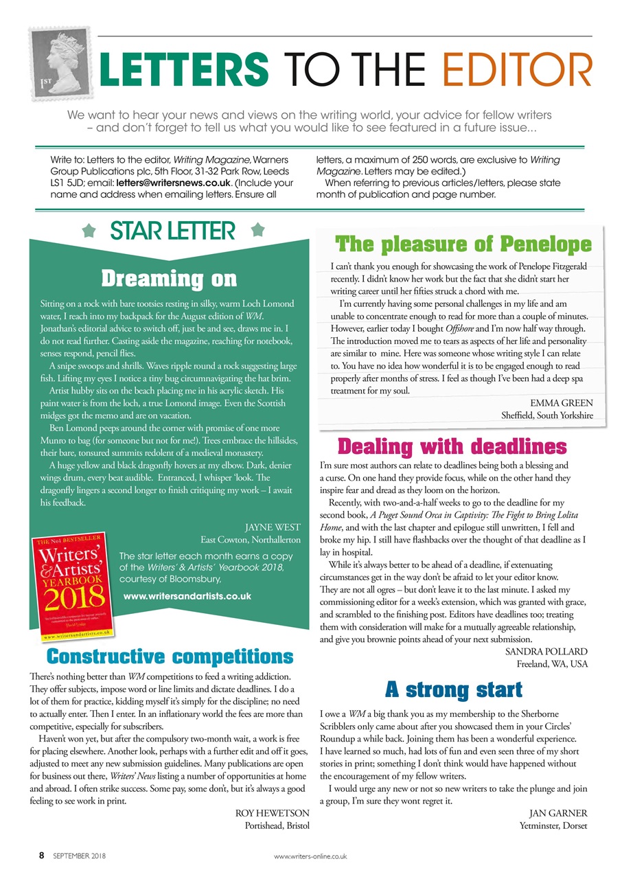 Writing Magazine Preview Pages