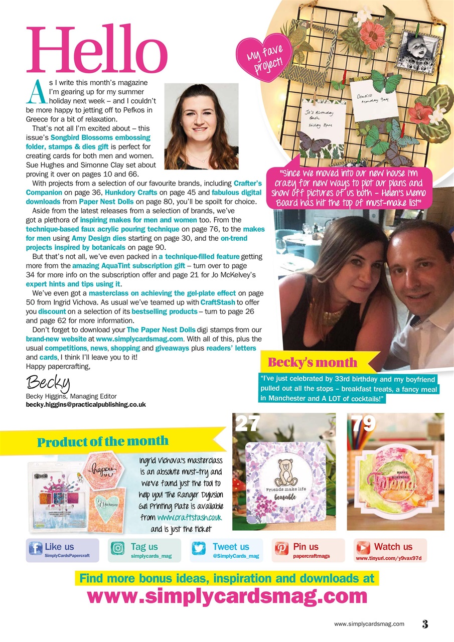 Simply Cards & Papercraft Preview Pages