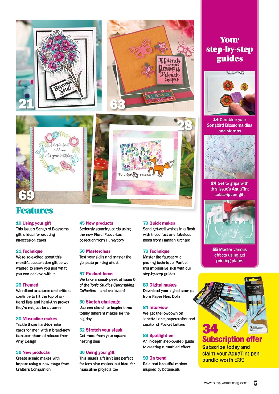 Simply Cards & Papercraft Preview Pages