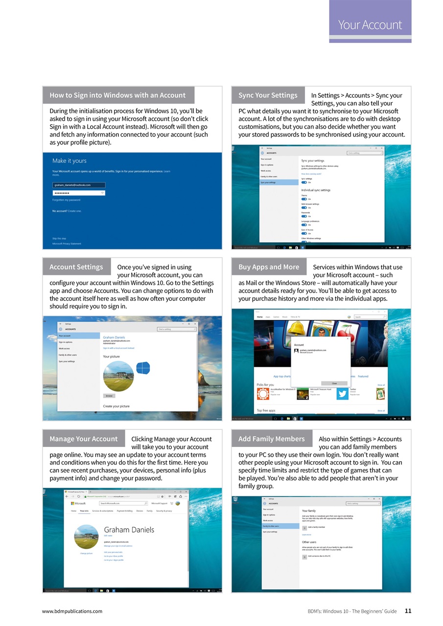 Windows User Preview Pages