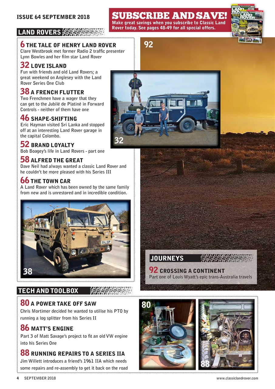Classic Land Rover Magazine Preview Pages