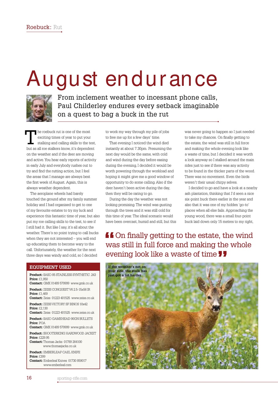 Sporting Rifle Preview Pages