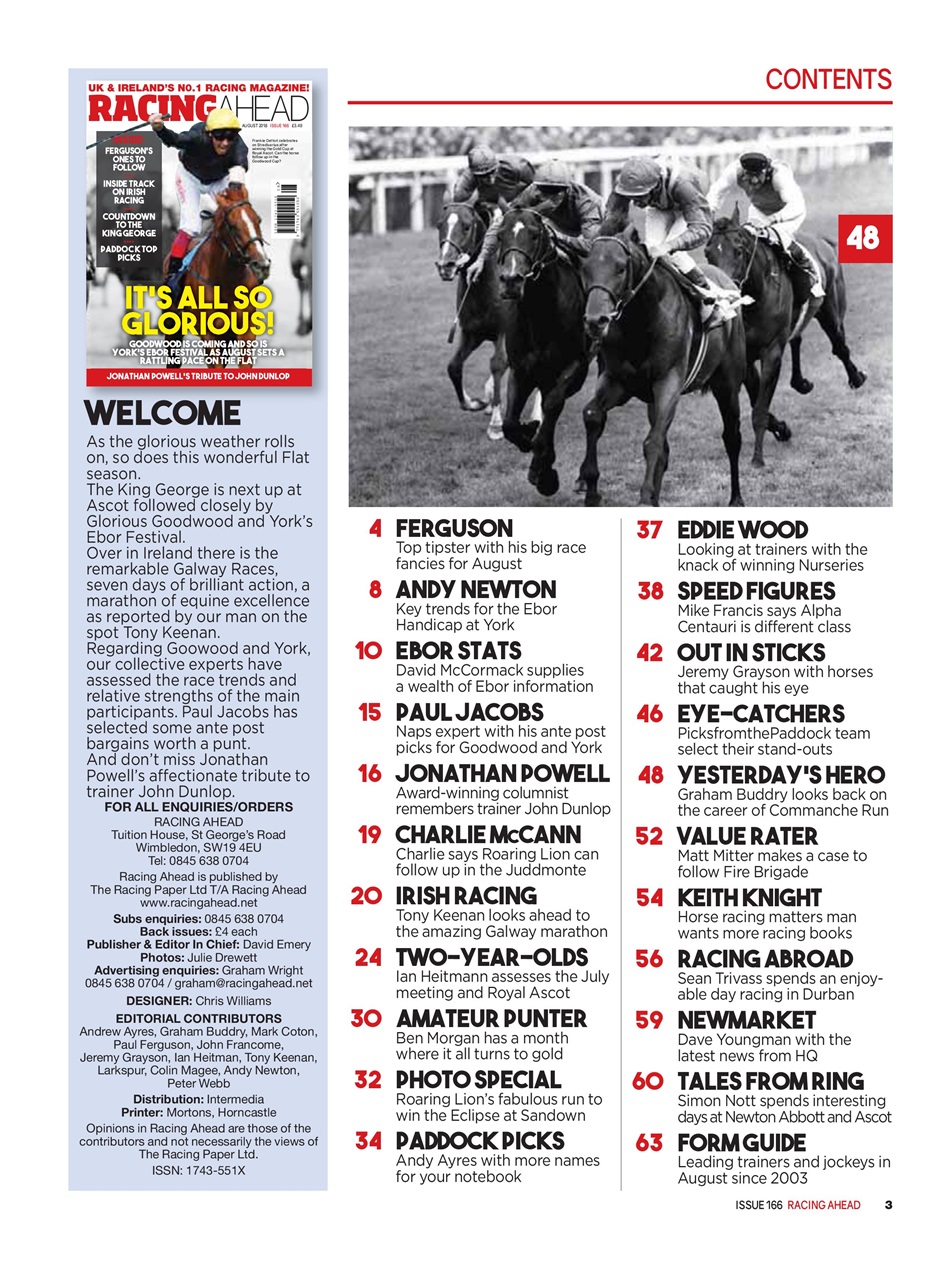 Racing Ahead Preview Pages