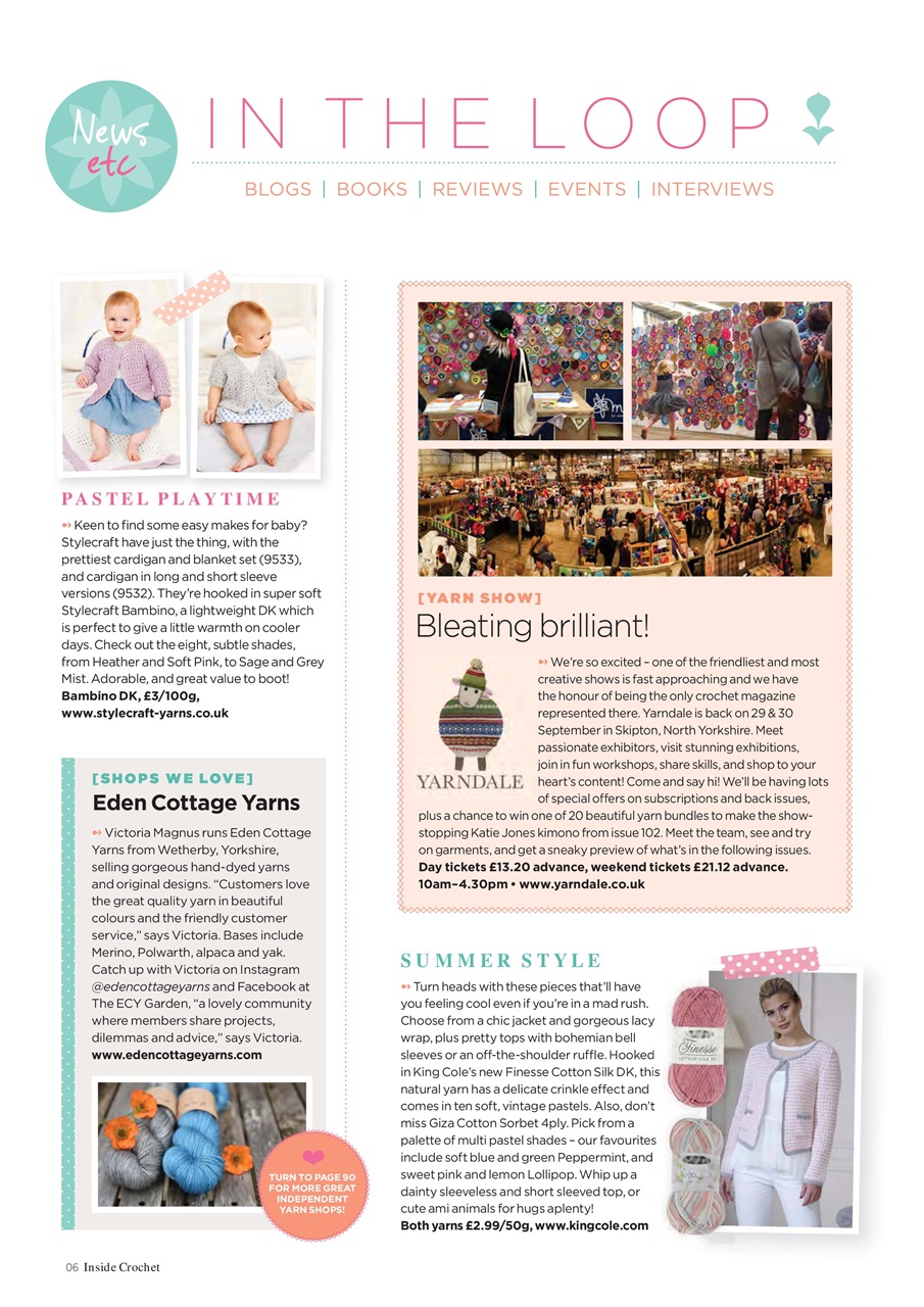 Inside Crochet Preview Pages