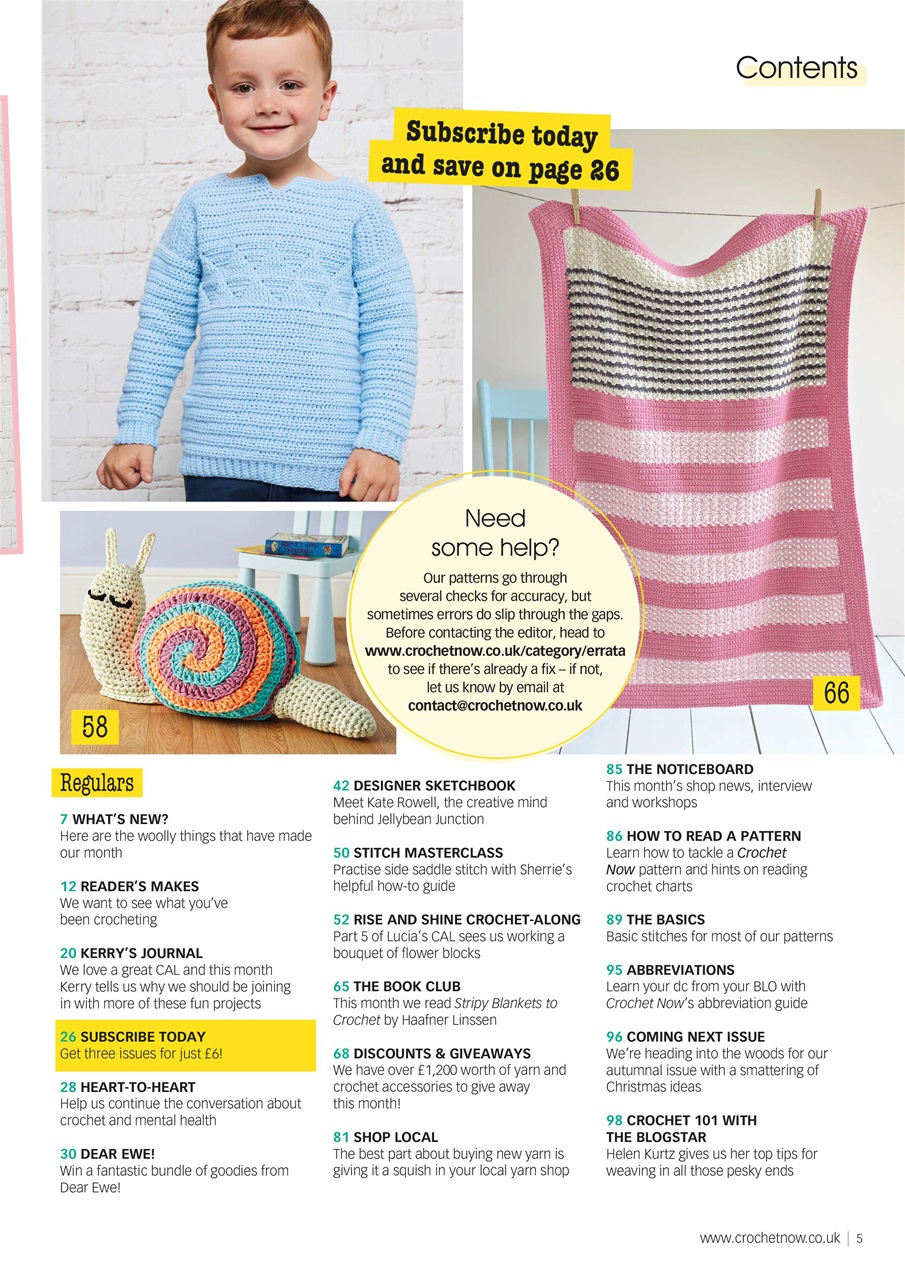Crochet Now Magazine Preview Pages