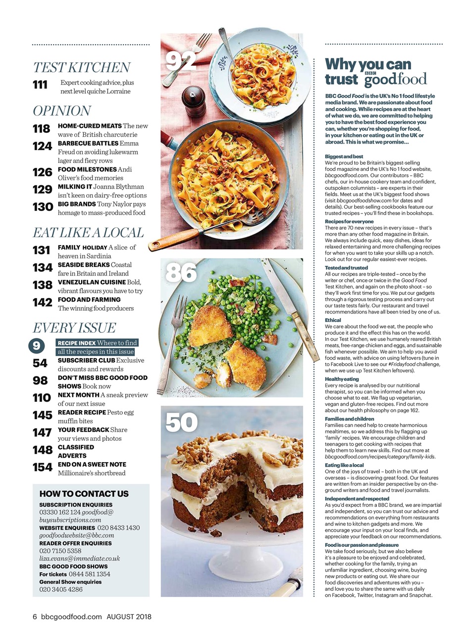 Good Food Magazine Preview Pages