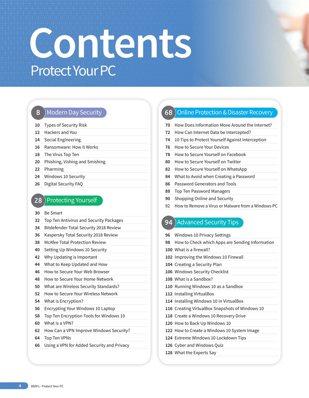 Windows User Preview Pages