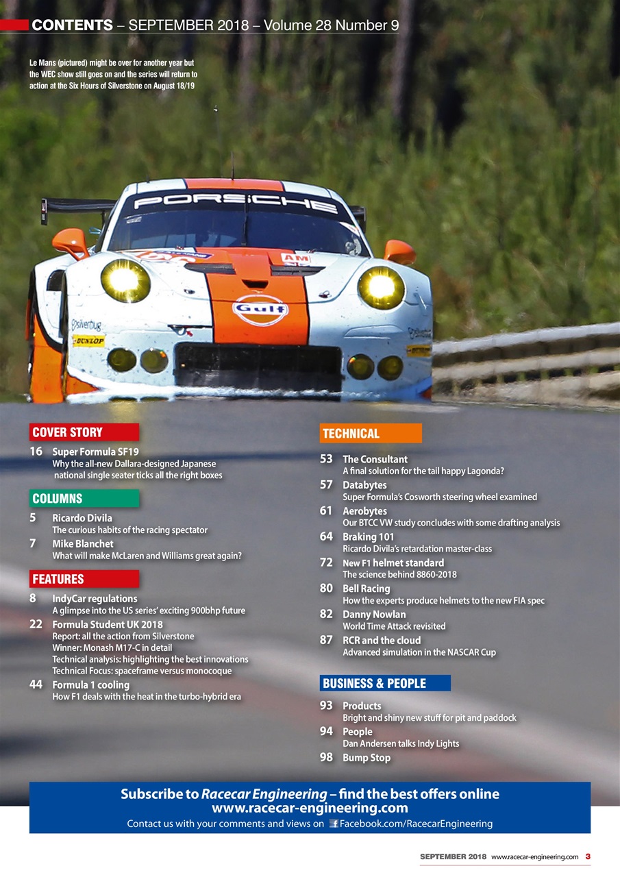 Racecar Engineering Preview Pages