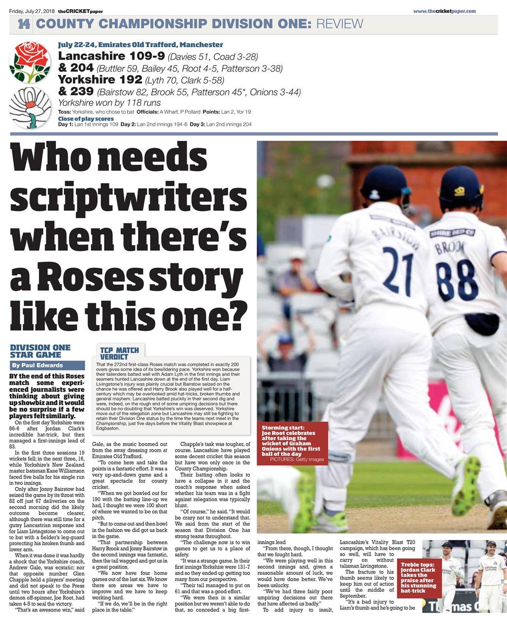 The Cricket Paper Preview Pages
