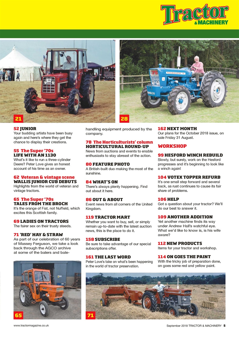 Tractor & Machinery Preview Pages