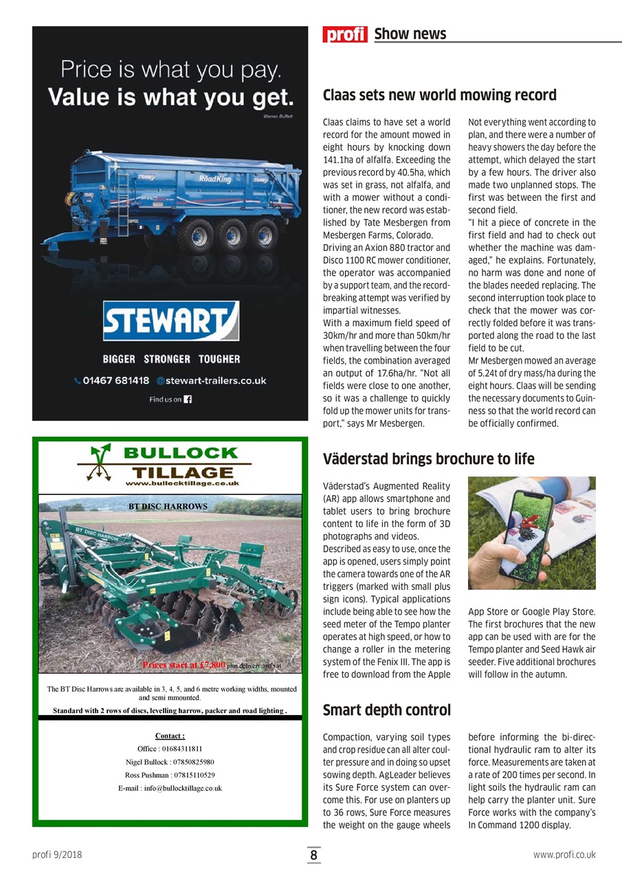 Profi International Preview Pages
