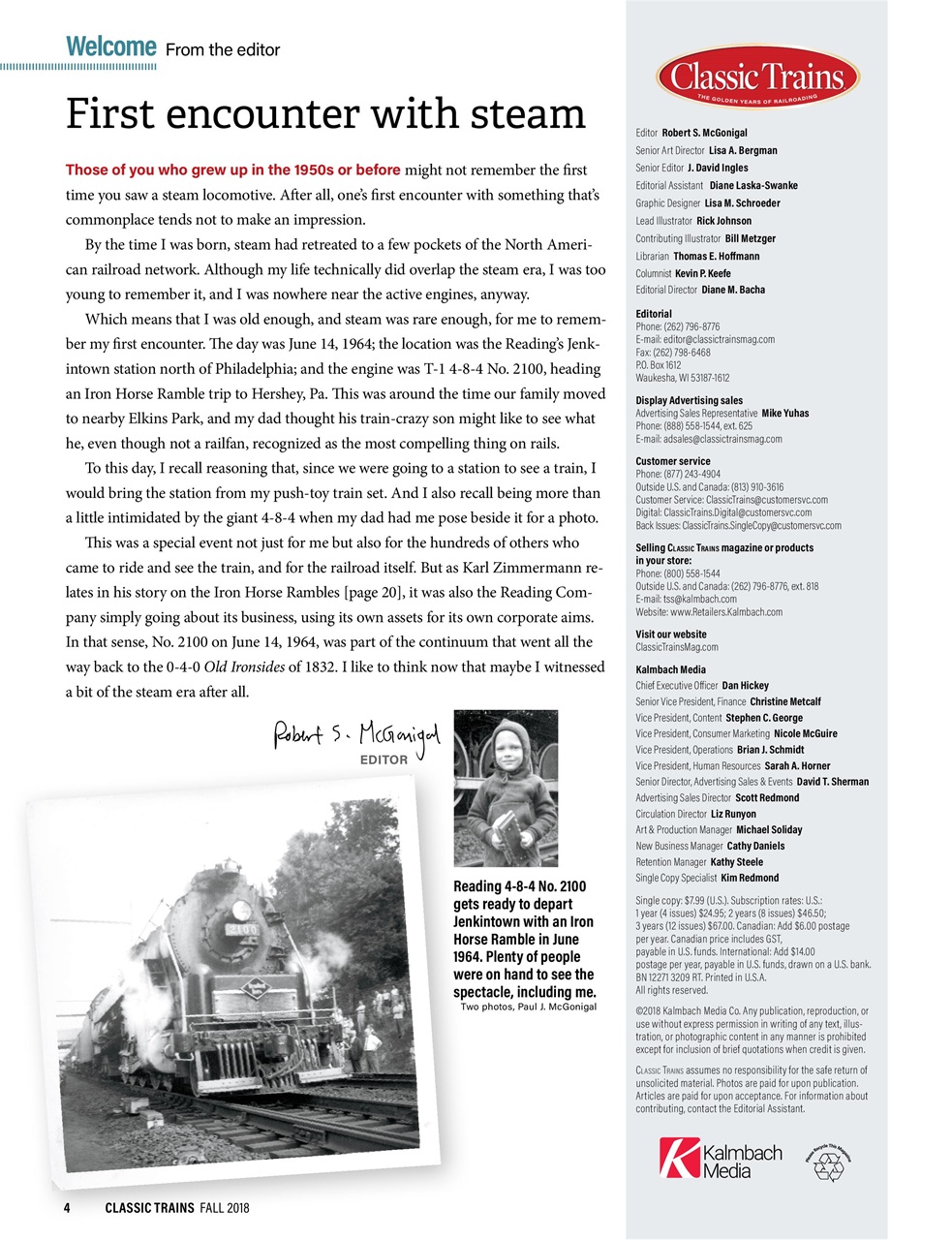 Classic Trains Preview Pages