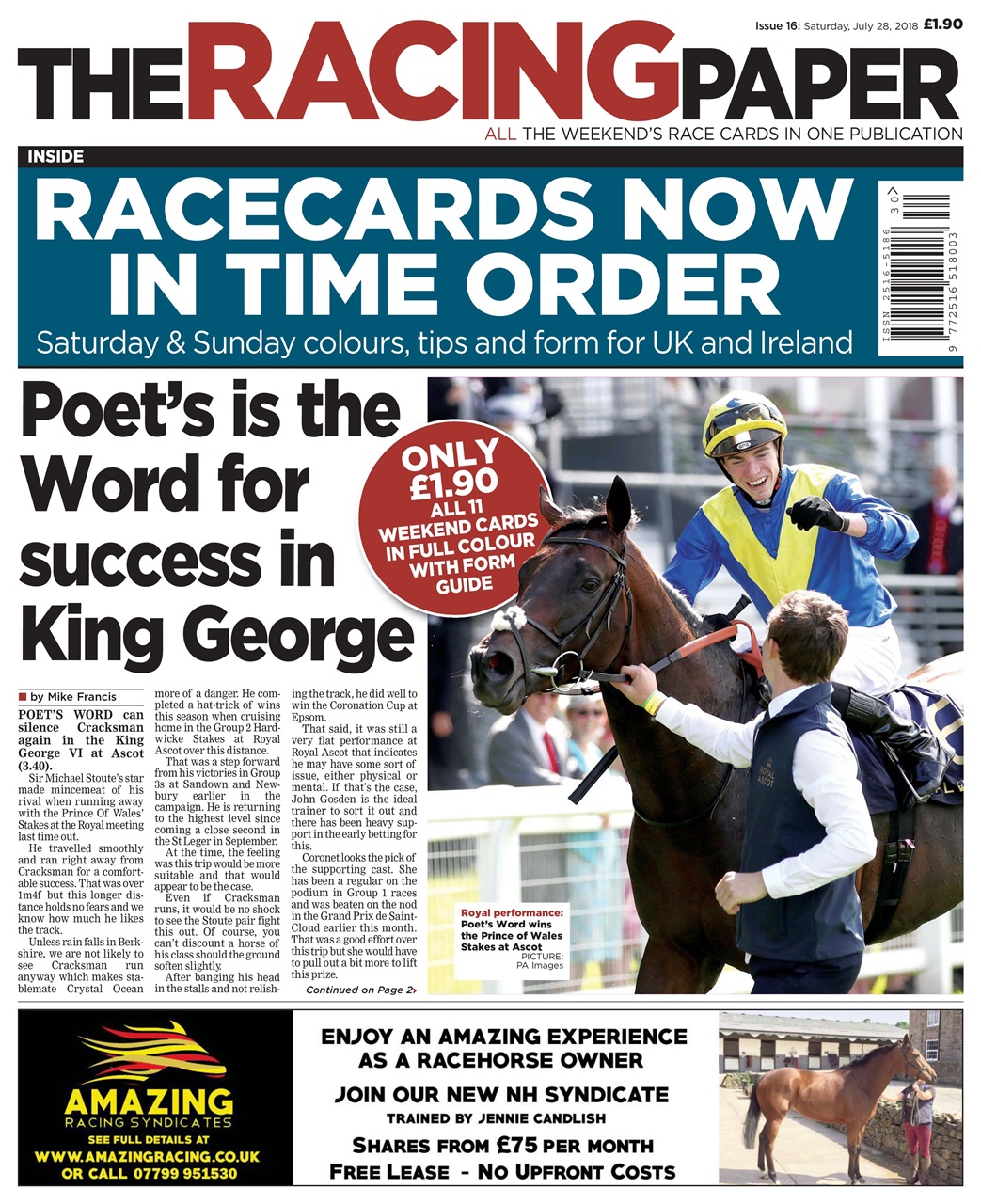 The Racing Paper Preview Pages