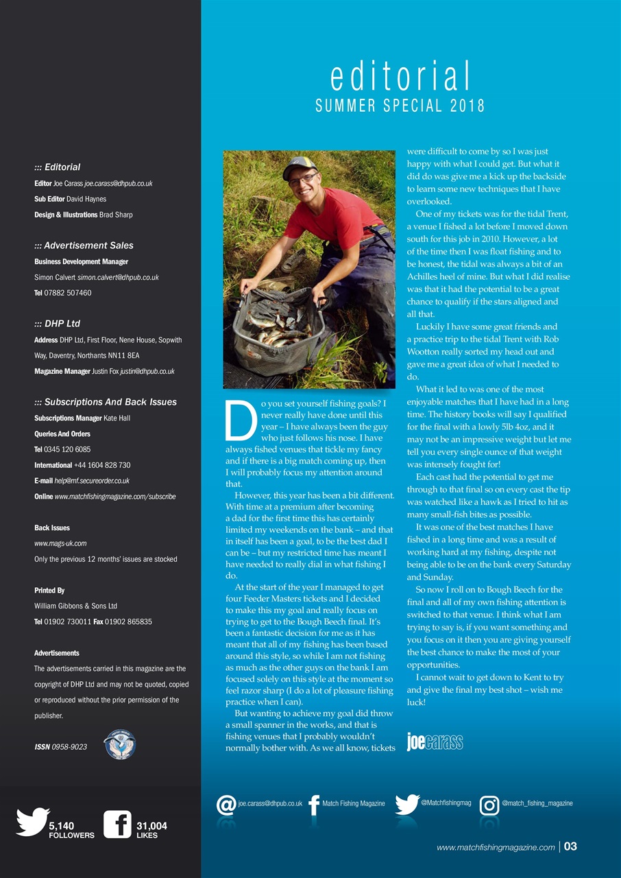 Match Fishing Preview Pages