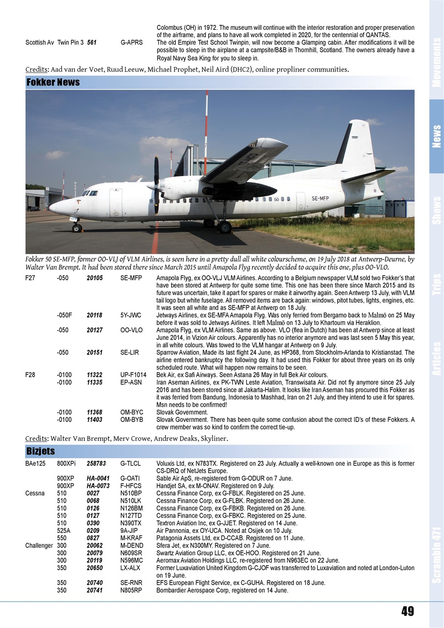 Scramble Magazine Preview Pages