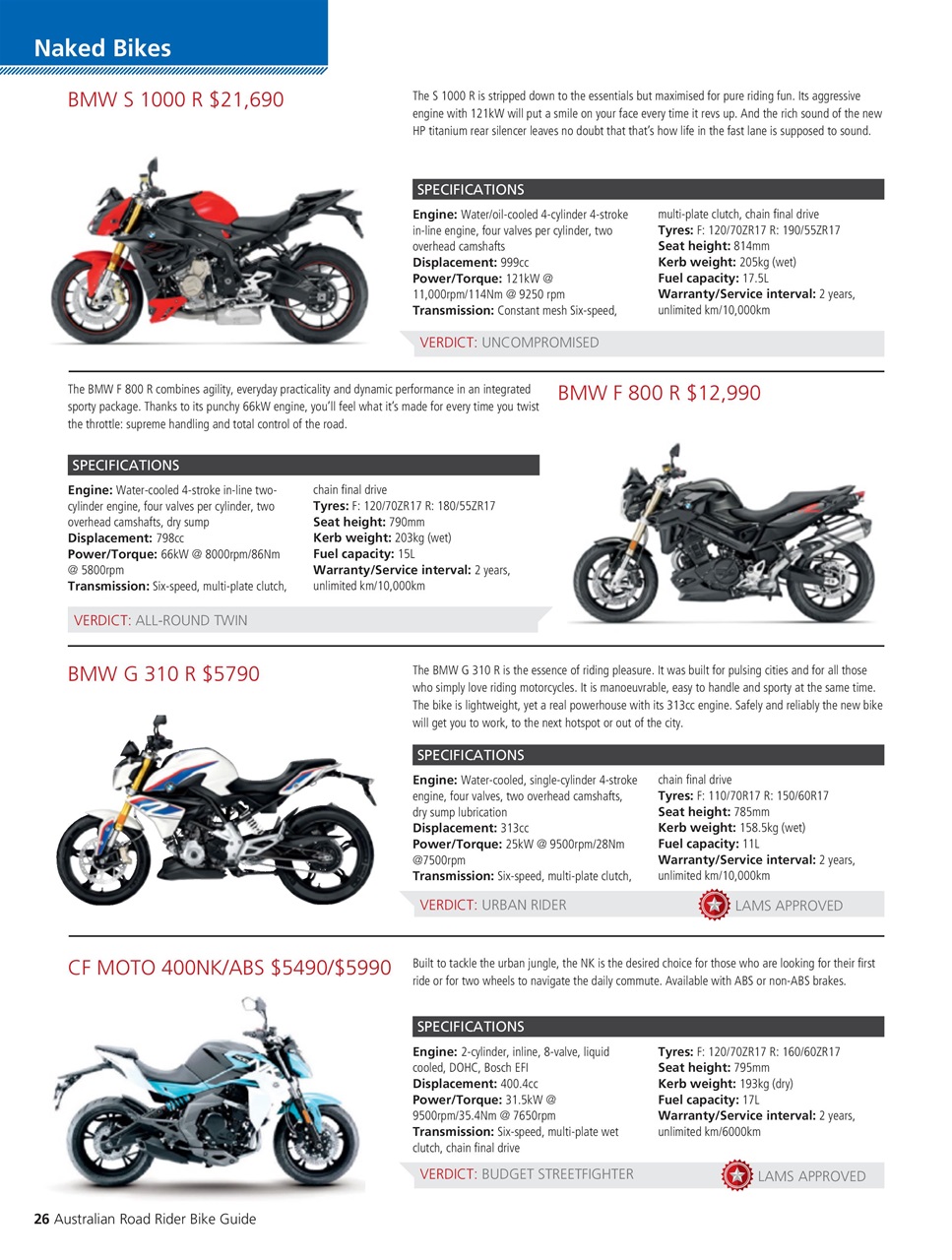 Road Rider Bike Guide Preview Pages