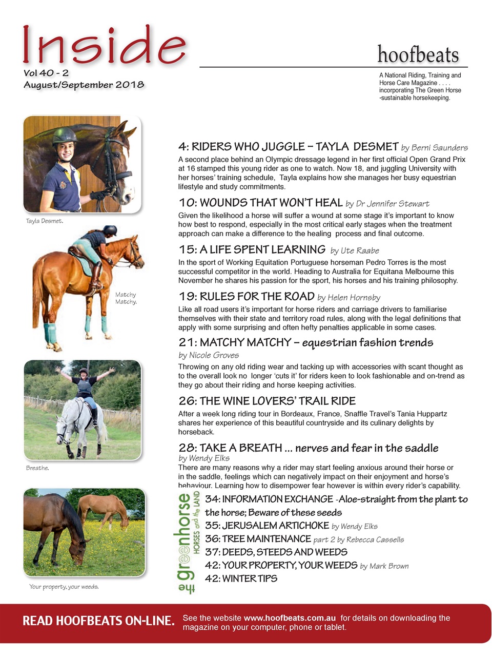 Hoofbeats Preview Pages