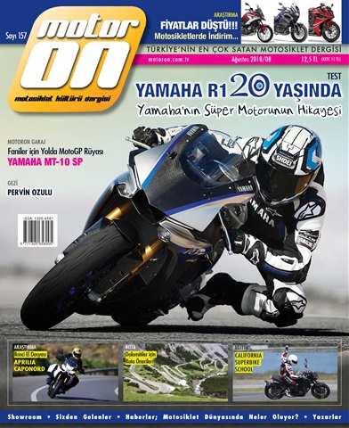 Motoron Ağustos 2018 issue Motoron Ağustos 2018