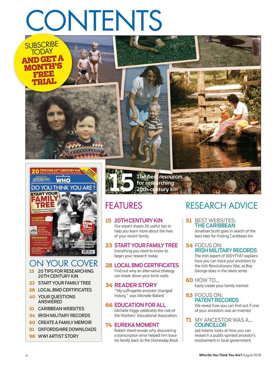 Who Do You Think You Are? Preview Pages