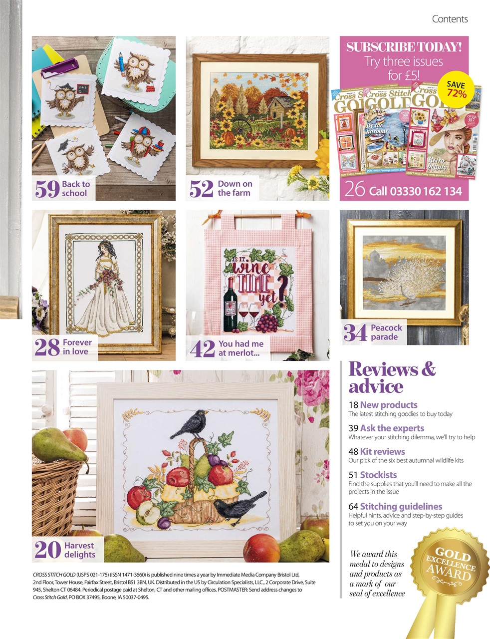 Cross Stitch Gold Preview Pages