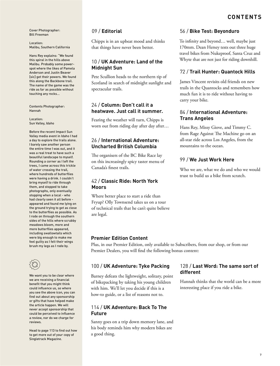 Singletrack Preview Pages