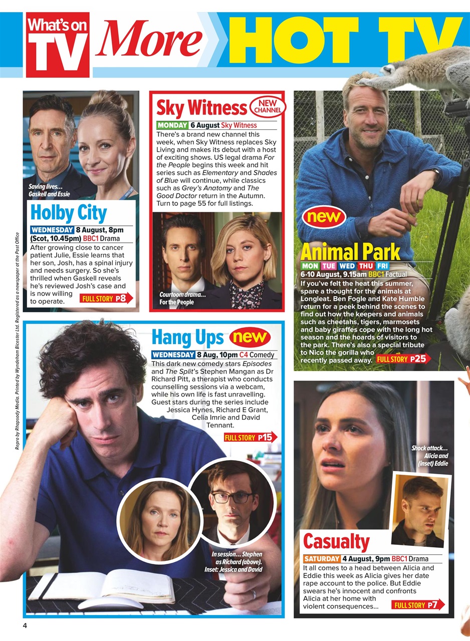 What's on TV Preview Pages